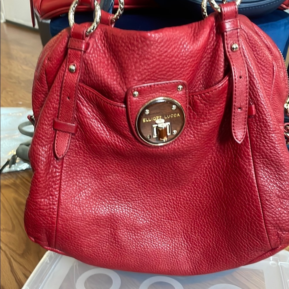 Red Leather Women's Bag